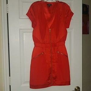 Dark orange beautiful formal women's dress